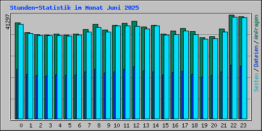 Stunden-Statistik im Monat Juni 2025