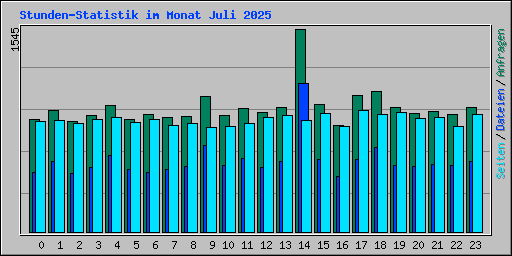 Stunden-Statistik im Monat Juli 2025