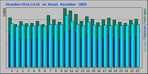 Stunden-Statistik im Monat Dezember 2025