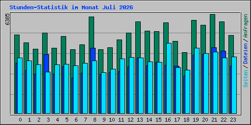 Stunden-Statistik im Monat Juli 2026